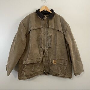 Carhartt Vintage Brown Chore Coat Jacket‎ C10CHT Men’s Tall 2XL
